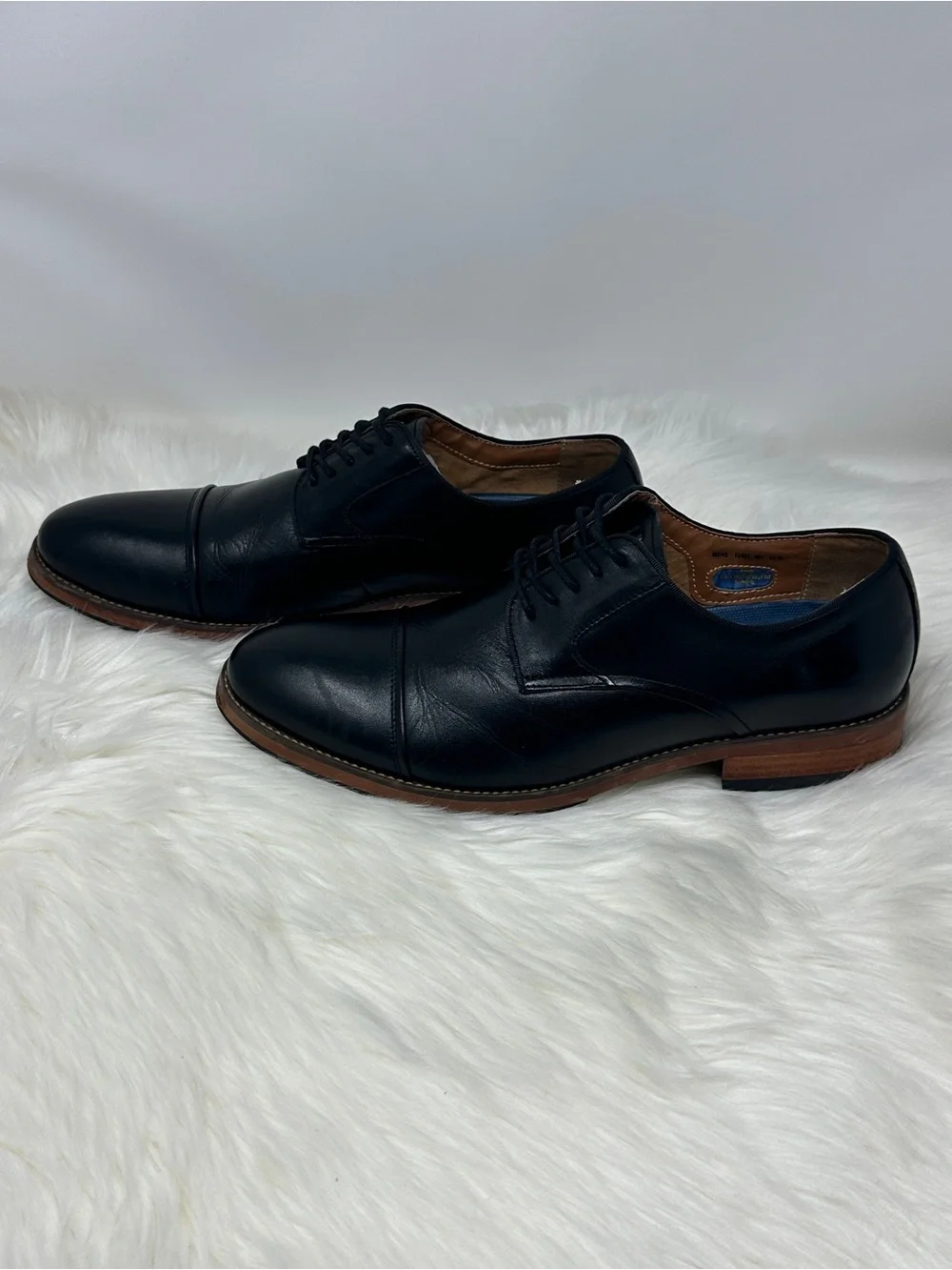 Florsheim Leather Cap-Toe Derby Dress Shoes